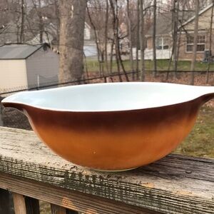 Vintage Pyrex 4 at Mixing Bowl #444 Harvest Brown